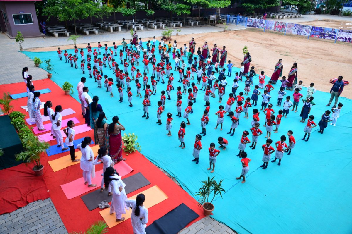 International Yoga day Shanthiniketan Montessori